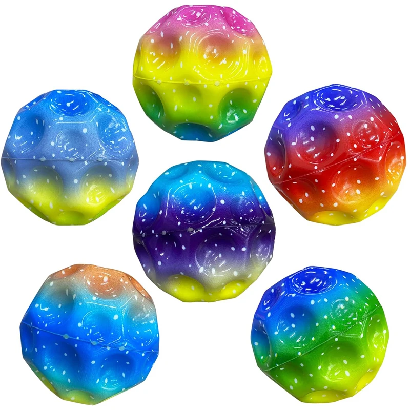 3PCS Moon Ball Children Toys Extreme High Bouncing Ball Space Balle Rebondissante Party Carnival Fun Favors Spielzeuge Kinder 2