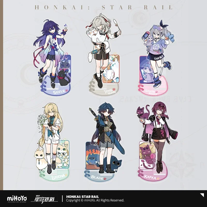 

Presale Sunsyea Honkai Star Rail официальный Merch miHoYo оригинальная аутентичная серия XBDMM акриловая подставка лезвие Кафка Цзин Юань Seele