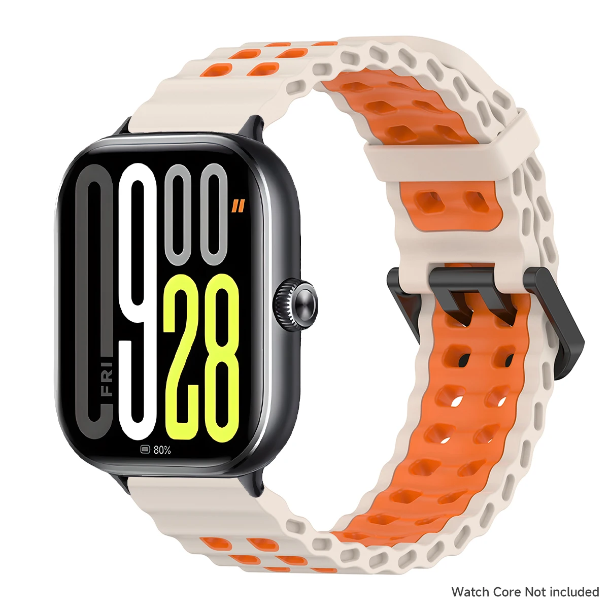 Two-Tone Breathable Silicone Sport Wristband Strap