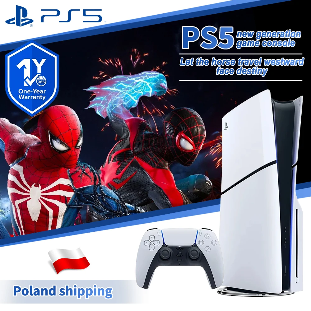 Konsola Sony Playstation 5 PS5 Slim z napędem z Polski za $572.29 / ~2140zł