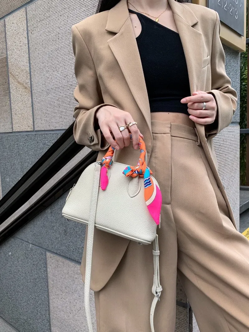 Klassische Damen Handtasche Aus Leder Als Umhängetasche Klein_voghion.com