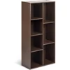 7 Cube Organizer Bookcase, Espresso, 9.3 x 19.5 x 41.7 in Bookshelf 1