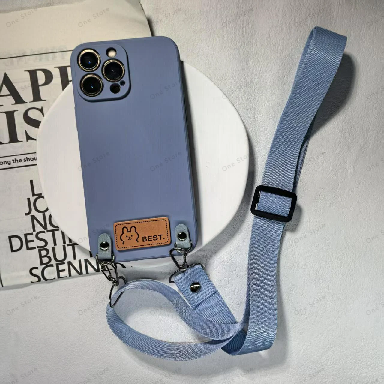 Versatile Crossbody Lanyard Necklace and Wrist Strap Phone Case with Cord Cover