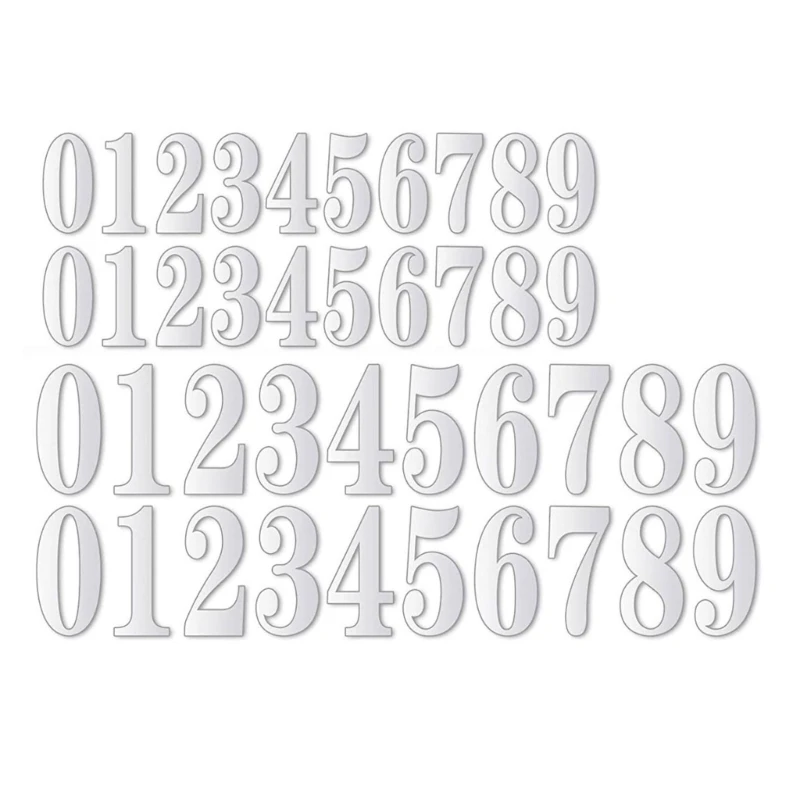 High Visibility Reflective Number Stickers Easy to Decals for Mailboxes