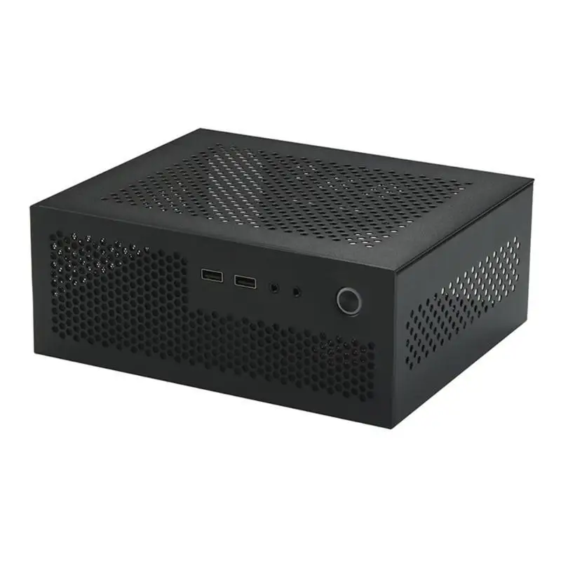 Compact Mini-ITX HTPC Case with USB 3.0/2.0 Ports for Home Theater and Gaming