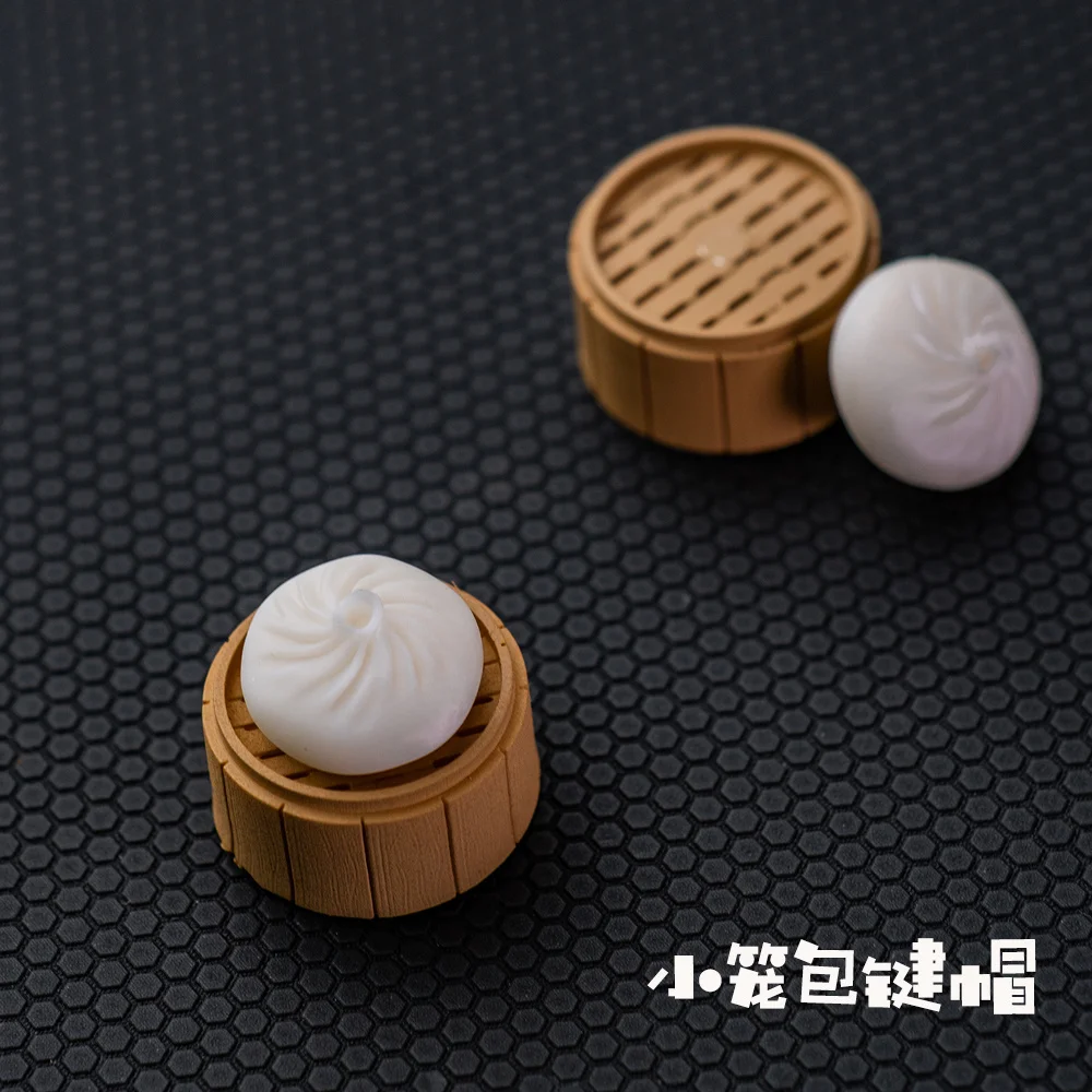 Peça Cozido no Vapor Bolo Bolinhos Chave Boné Atração Magnética Criativo Keycap para mx Interruptor Teclado Mecânico Alimentos Keycaps 1