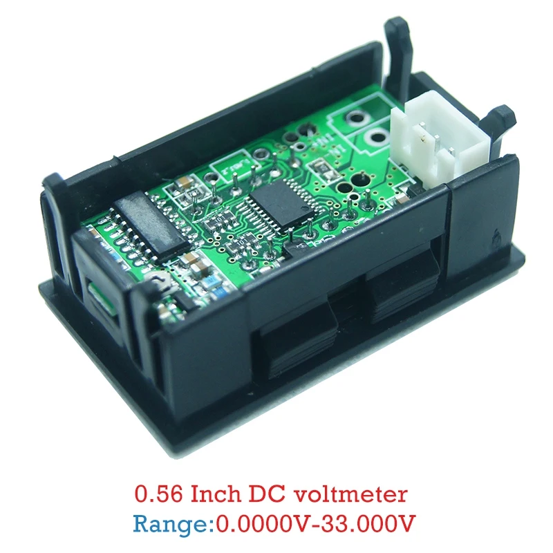 디지털 0.56 인치 LED 디스플레이 전압 계량기 테스터, 5 비트 DC 0-33.000V 전압계