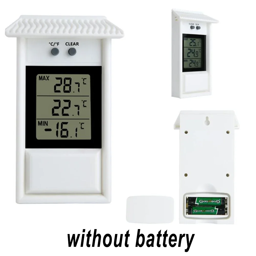 Waterproof Digital LCD Thermometer with Max-Min Display