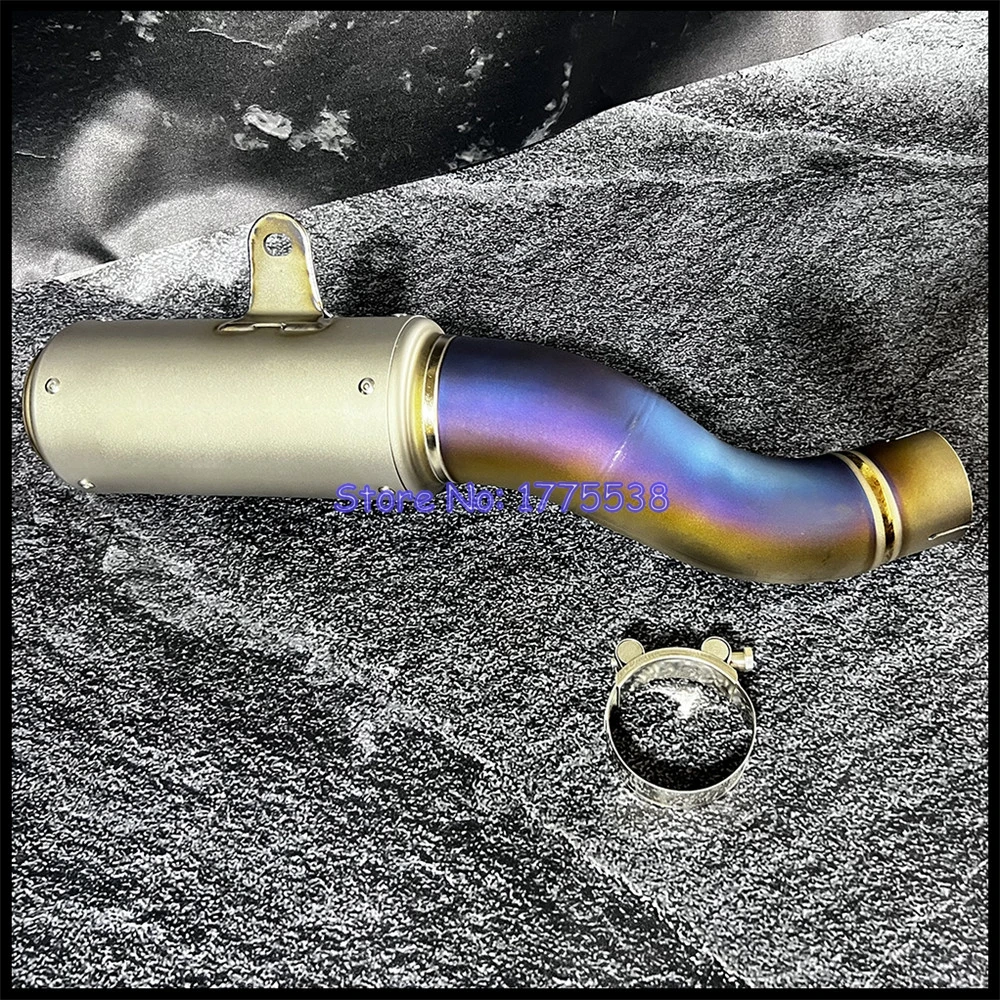 Handmade Titanium Alloy for Kawasaki ZH2 20-23 H2 2015-2023 H2SX H2SX SE Motorcycle Exhaust Muffler Link Pipe Slip-on Exhaust - Image 3