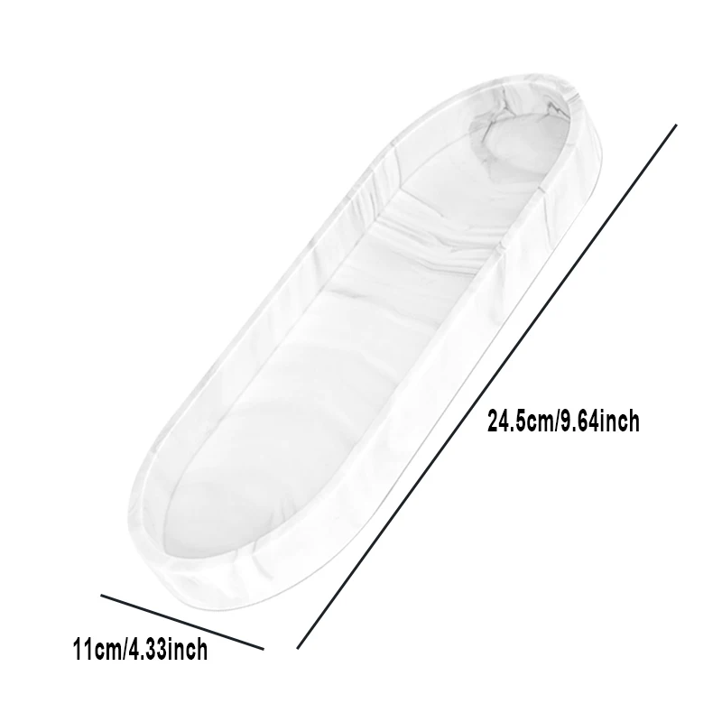 Silicone Bathroom Tray Bathroom Vanity Silicone Tray For Counter Dish Soap Sponge Holder Dresser Cosmetic Ring Perfume Organizer Tray