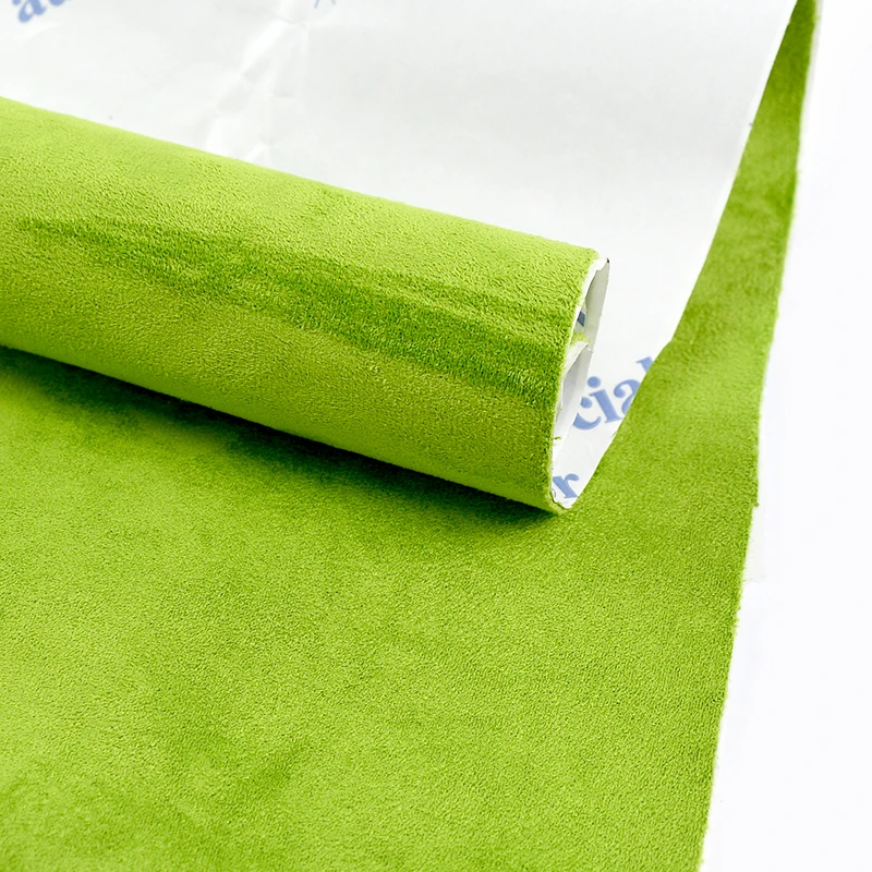Luxury Suede Self-Adhesive Fabric for Interior Trim & Decor - Versatile Sizes, 0.8mm Thick Velvet Finish