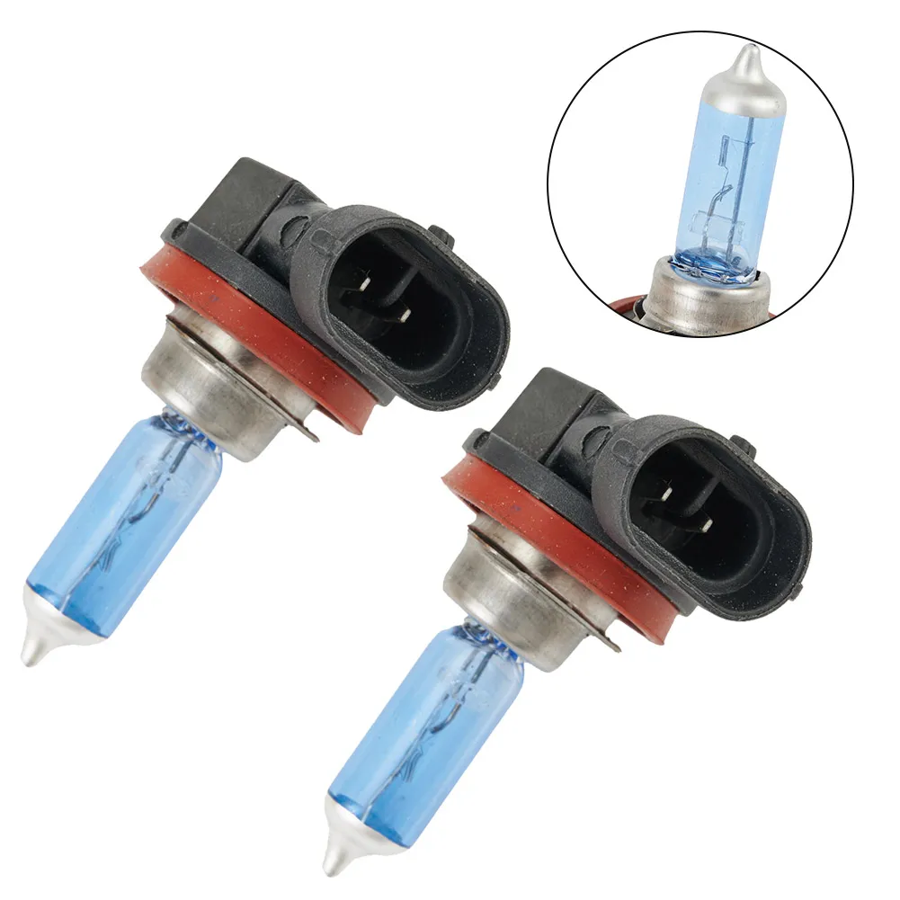 

2*Car Headlight Halogen Bulb Lamp H11 6000K Xenon Gas Halogen Light White Lamp Bulbs 100W Super Bright Car Accessories