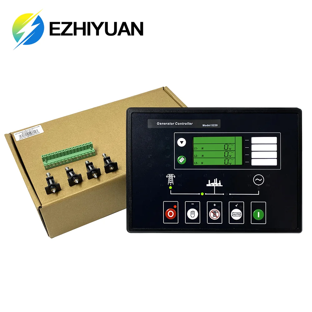 DSE5220 발전기 전자 제어 패널 딥 씨 DSE 5220 발전기 엔진 예비 부품 자동 시작 제어 패널