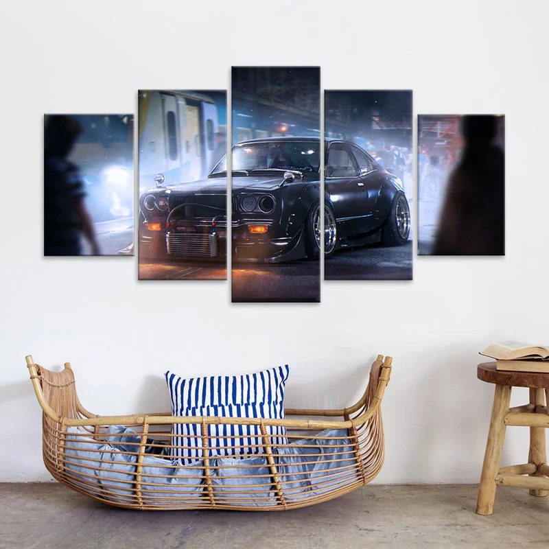 Mazda Rx-3 Jdm Forza Horizon 4 Senza Cornice Tela 5 Pezzi Hd Decorativo Wall Art Poster Immagini Decorazioni Per La Casa Dipinti Decorazione