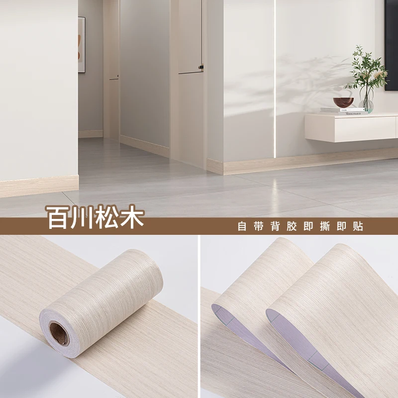 Wood Grain Self-Adhesive Waterproof Tape - Multi-Purpose Surface Enhancer, 8cm x 5m Roll