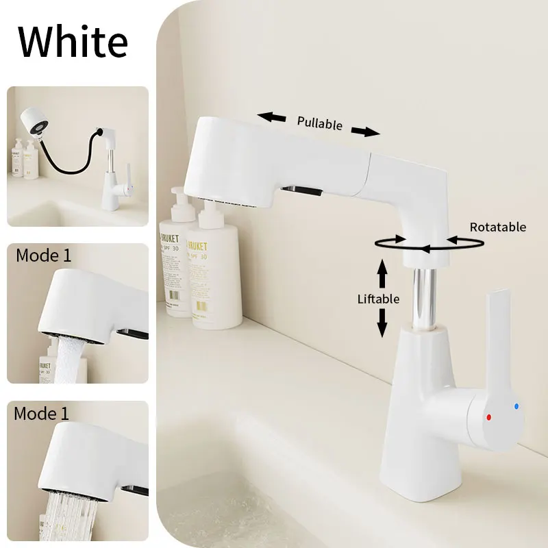 ก๊อกน้ำอ่างล้างหน้าแบบเกาหลีก๊อกน้ำหมุนได้สำหรับห้องน้ำก๊อกซิงค์ห้องน้ำเครื่องปั่นก๊อกน้ำอ่างล้างหน้า 1