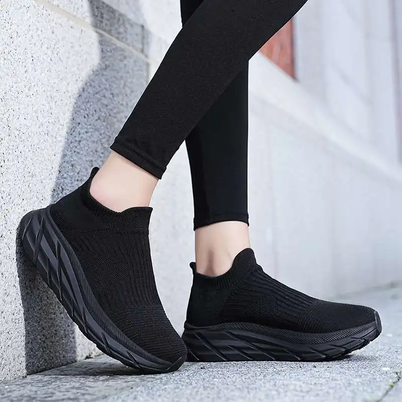 MWY Fashion Women's Sneakers Shoes Wedge Socks Comfortable Woman Shoe vulcanized Shoes Zapatilla Deportiva Mujer Size 36-44