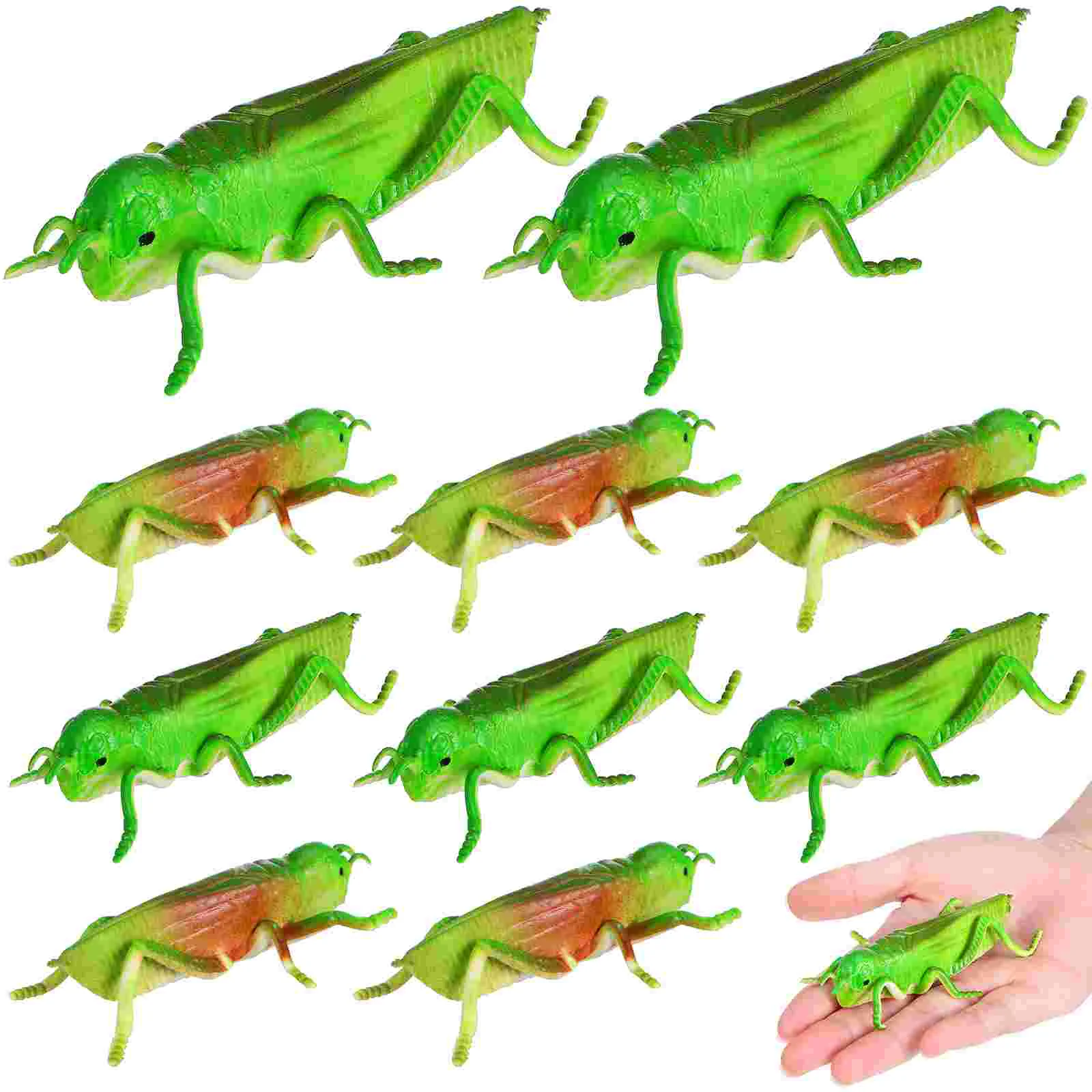 

10pcs Simulation Green Fake Animal Prank Party Supplies Insects Trick Children's Mini Toys For Kids Horror for Kids