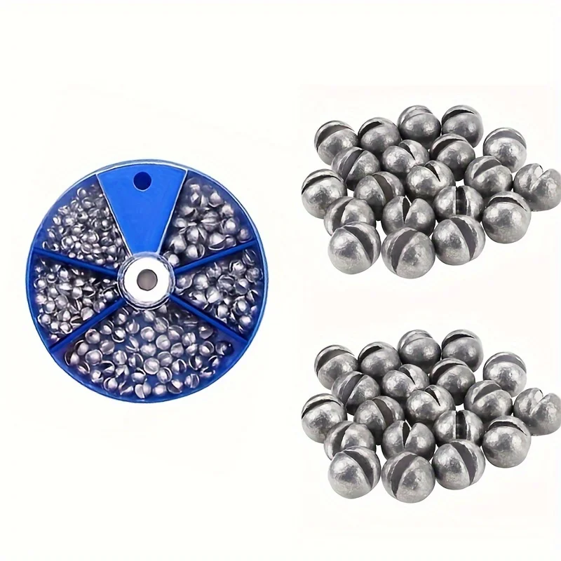 Fishing Sinkers And Weights FREE FISHER Removable Split-Shot,500Pcs 0.02oz Lead Sinking Split Shots Fishing Sinkers,Fishing Weights Sinkers Egg Sinkers