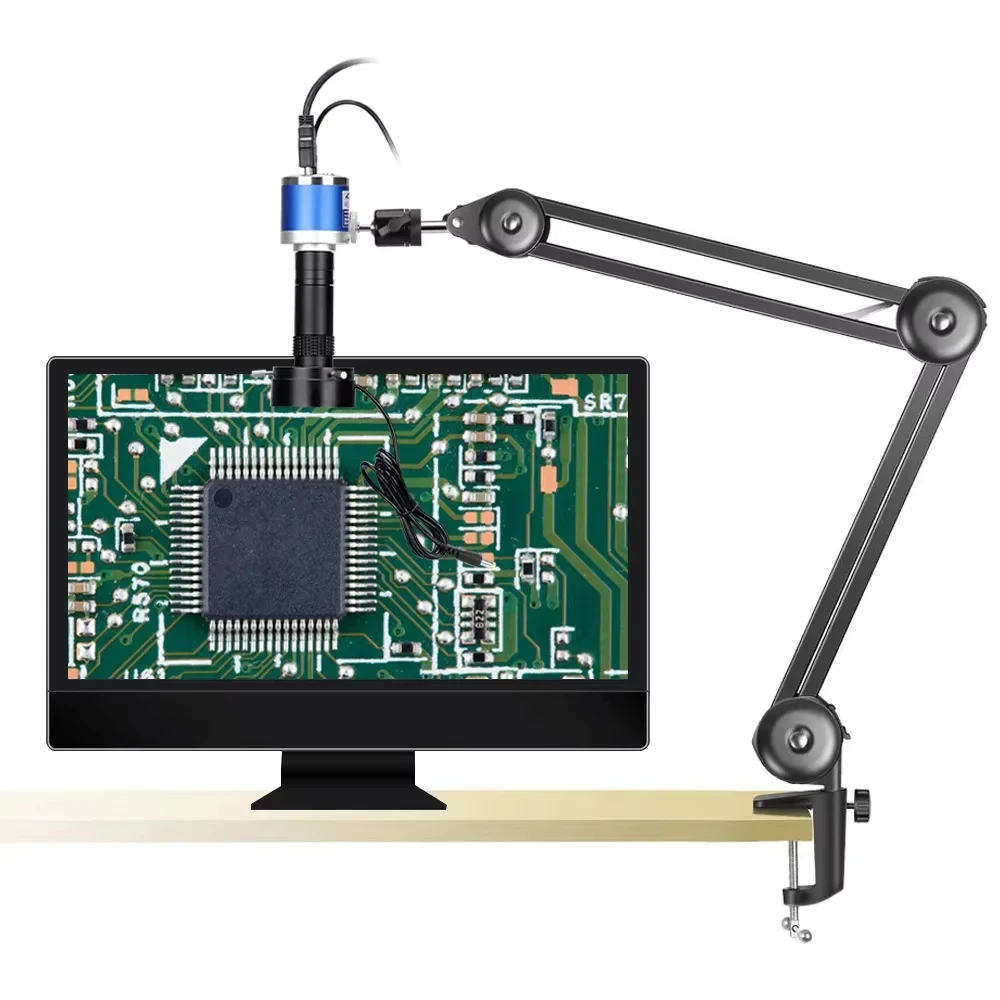 Upgraded Aluminum Alloy Foldable Stand for Digital Video Microscope Camera