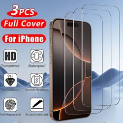 Premium 3 - Pack Clear Tempered Glass Screen Protector - Scratch - Proof Front Film - High Definition (iPhone 18 Pro)