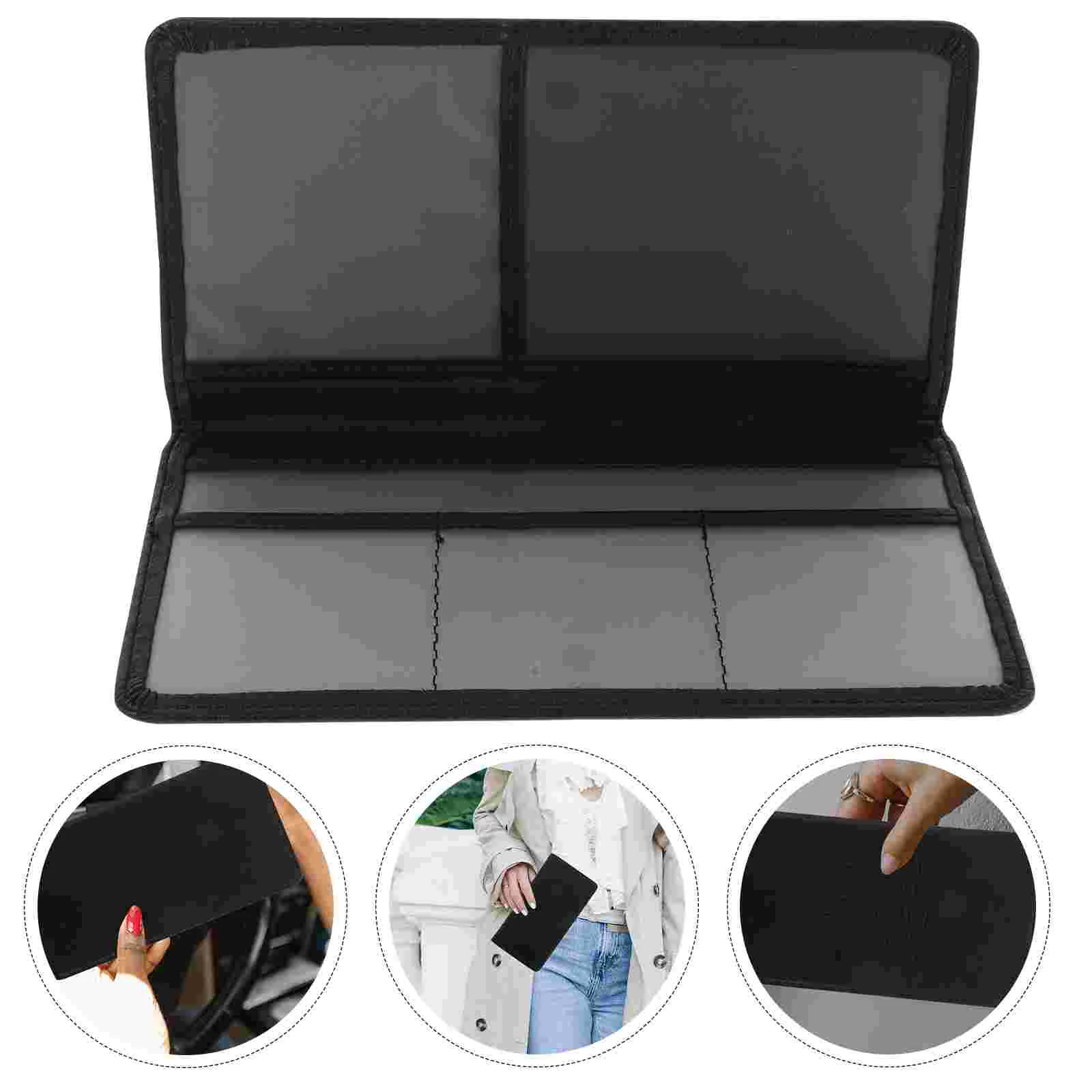 

License Organizer Auto Glove Box Organizer Auto License Cards Holder Car Essential Documents Holder