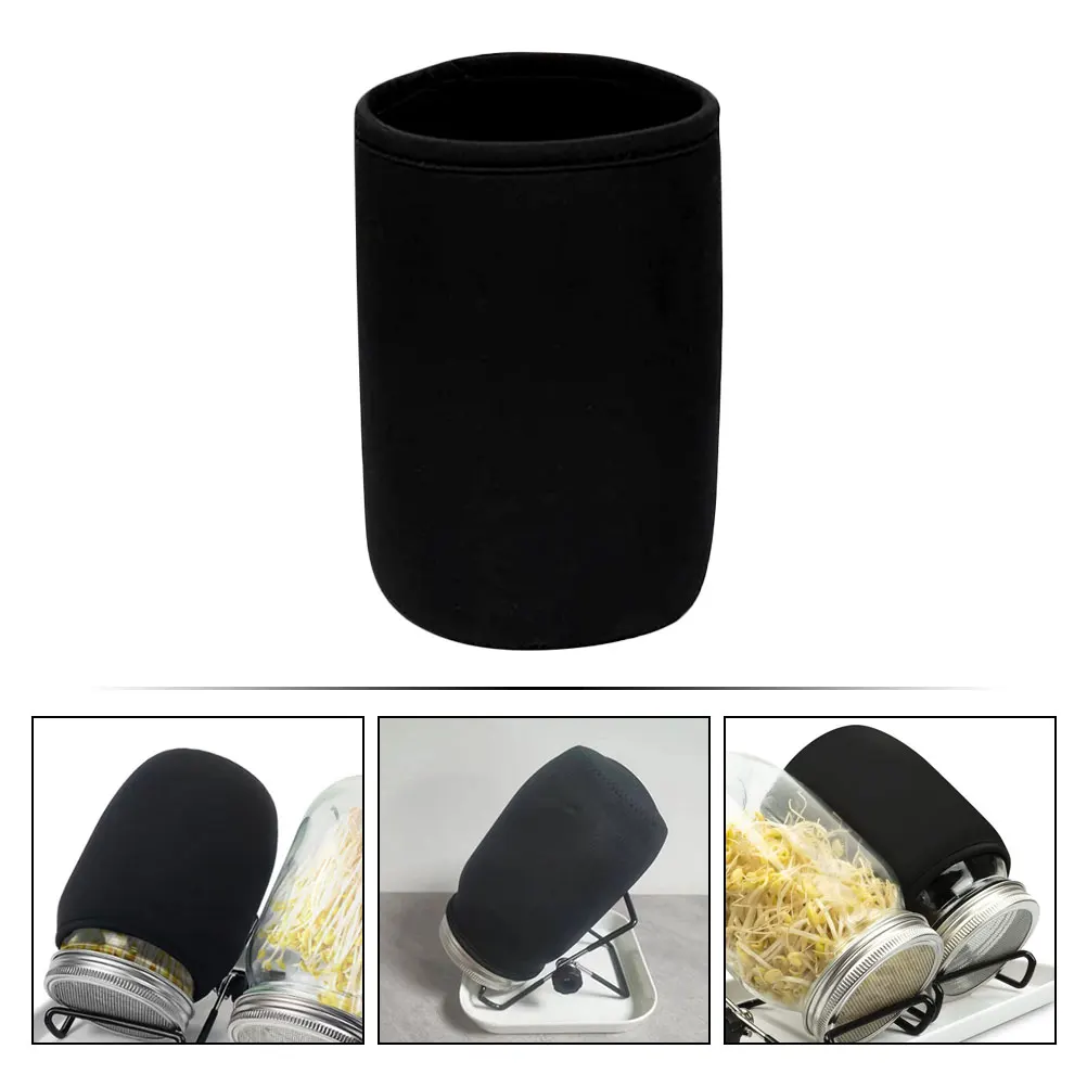 

6Pcs Mason Jar Germination Jar Light Shield Hydroponic Glass Bottle Light Shield Mason Jar Light Shades Covers Sprouting Jar