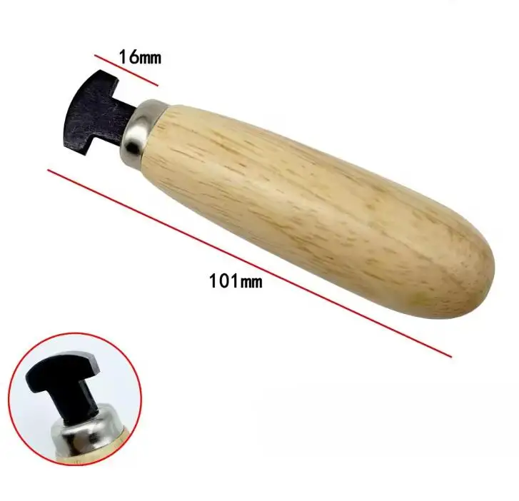 Goldsmith Jewelry Diamond Bezel Gemstone Setting Tool with Wooden Handle