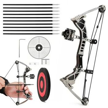 Metal Bow and Arrow Mini Crossbow Archery Hunting Accessories Stainless Steel Leisure Stress Relief Shooting Entertainment Sport 2