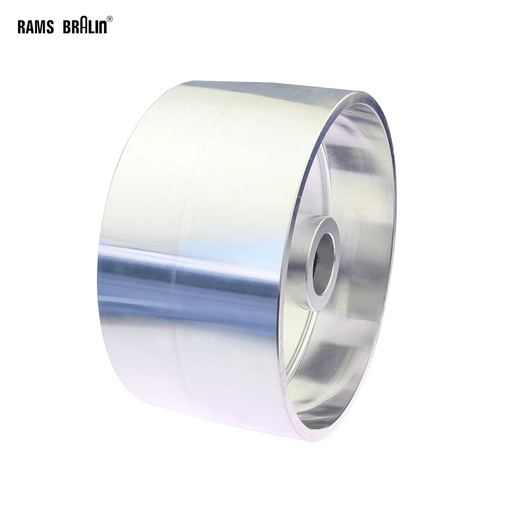 200 x 100 mm Vollaluminium-Kontaktrad, Leerlaufantriebsrad, Gürtelschleifer-Teile