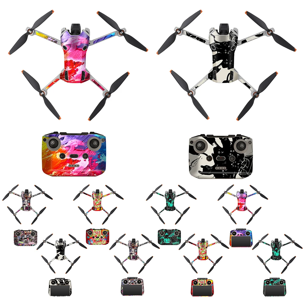 Protective Sticker for DJI Mini 4 Pro Personalized Sticker Creative Design DIY Pattern RC Drone Accessories