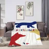 Fashion M-MaisonS K-KitsuneS Blanket Soft Plush Nap Sofa rug for Living Room Warm Office Bedroom Birthday Home Travel Kid Gifts 4