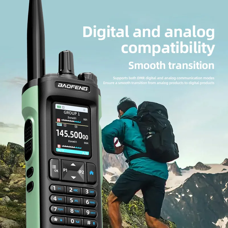 New BAOFENG DM32 Walkie Talkie DMR GPS 10W   Programming Multi Band Wireless Copy Frequency Type-C UV32 Ham 2 Way Ra 4
