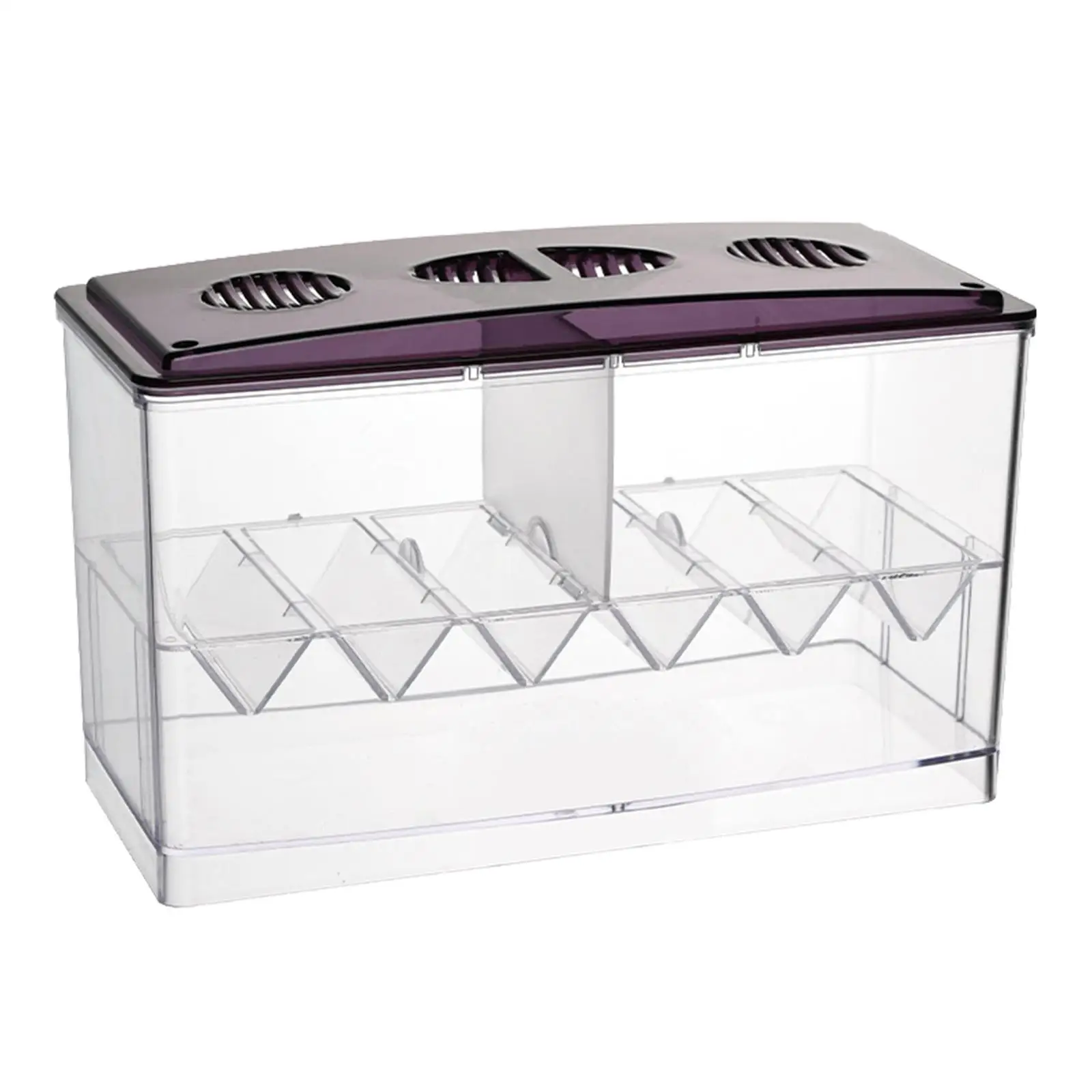 Aquarium Fish Breeding Box Isolation Hatching Box Tank Transparent Breeder Divider for Feeding Baby Newborn Guppy Clownfish