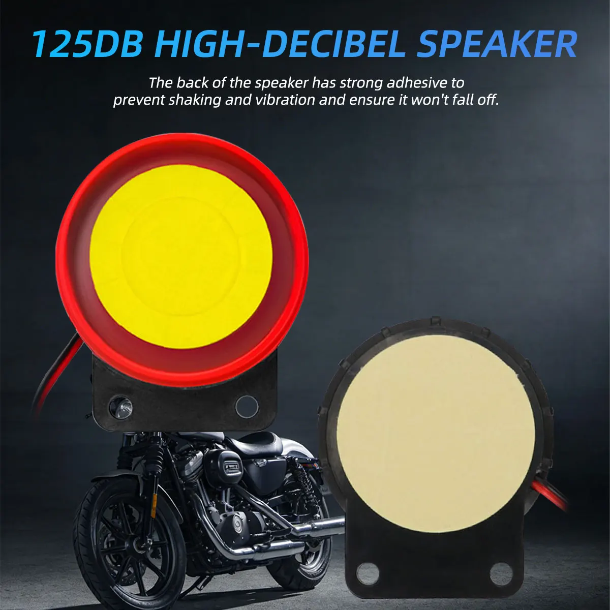 Universal Motorcycle Alarm System with Engine Start & Remote Control Key Fob, 12V - Enhanced Security Accessory with Overload Protection
