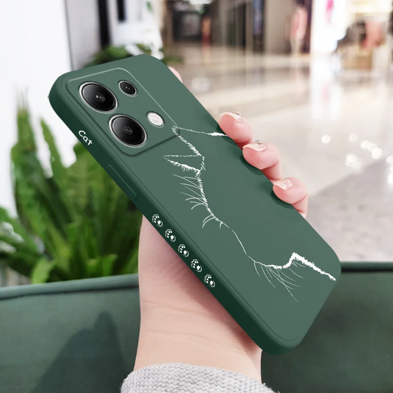 Charming Cat Liquid Silicone Phone Case