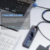 YUCUN USB HUB 3.0 4/7 Port Multiple Extension High Speed USB 3 0 Hub Multi Splitter Extender Hub Adapter Computer PC Accessorie 2