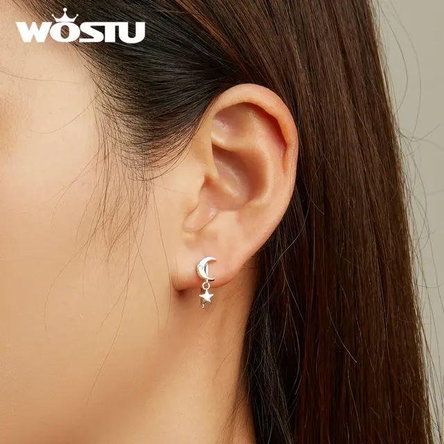 Elevate your style with Star;Moon Earrings by WOSTU