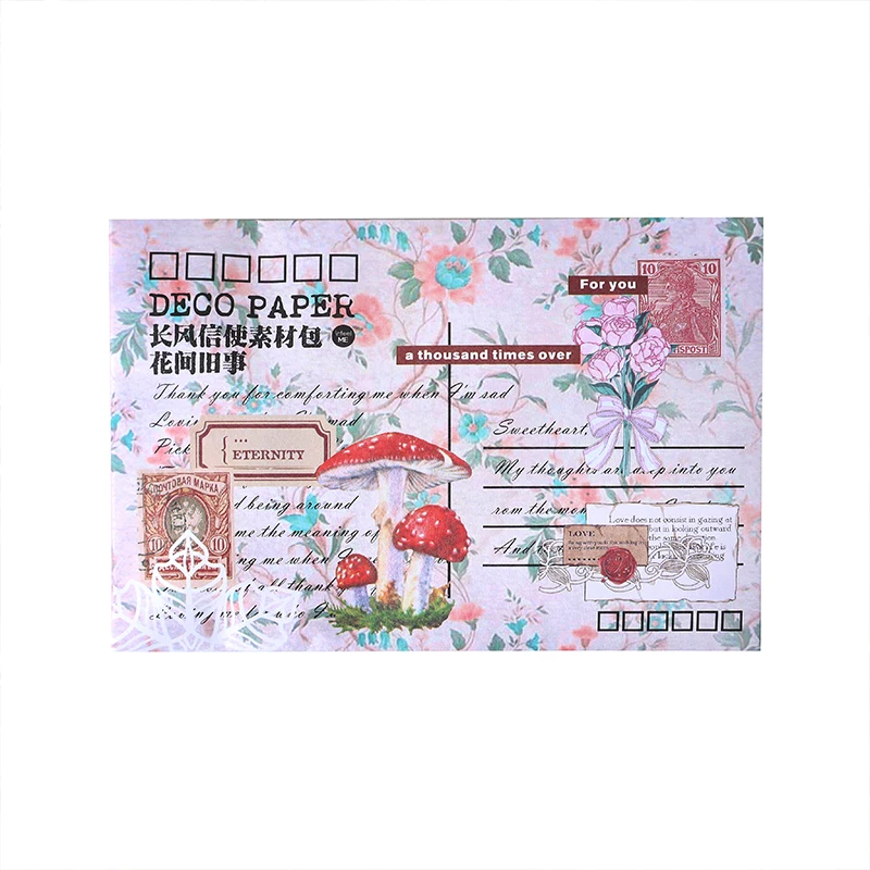 Vintage DIY material decorative stickers Scrapbooking Material handmade Diary Album Junk Journal Supplies 100 pcs