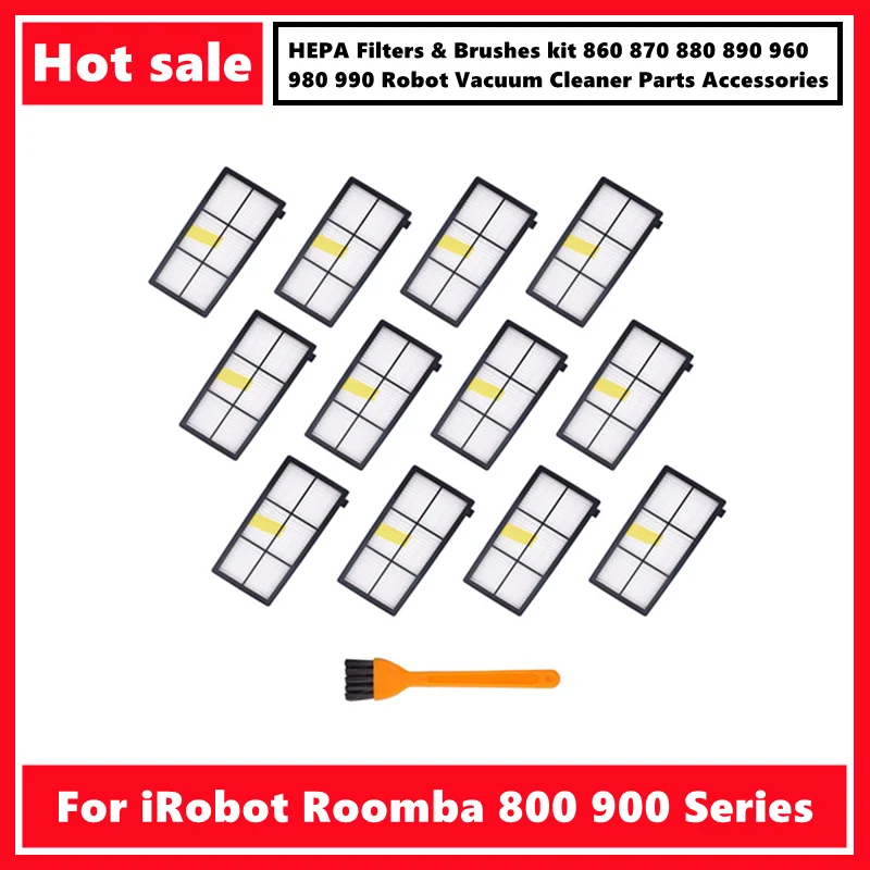 3 Filtros HEPA Compatibles para IROBOT ROOMBA Series 800 870 880