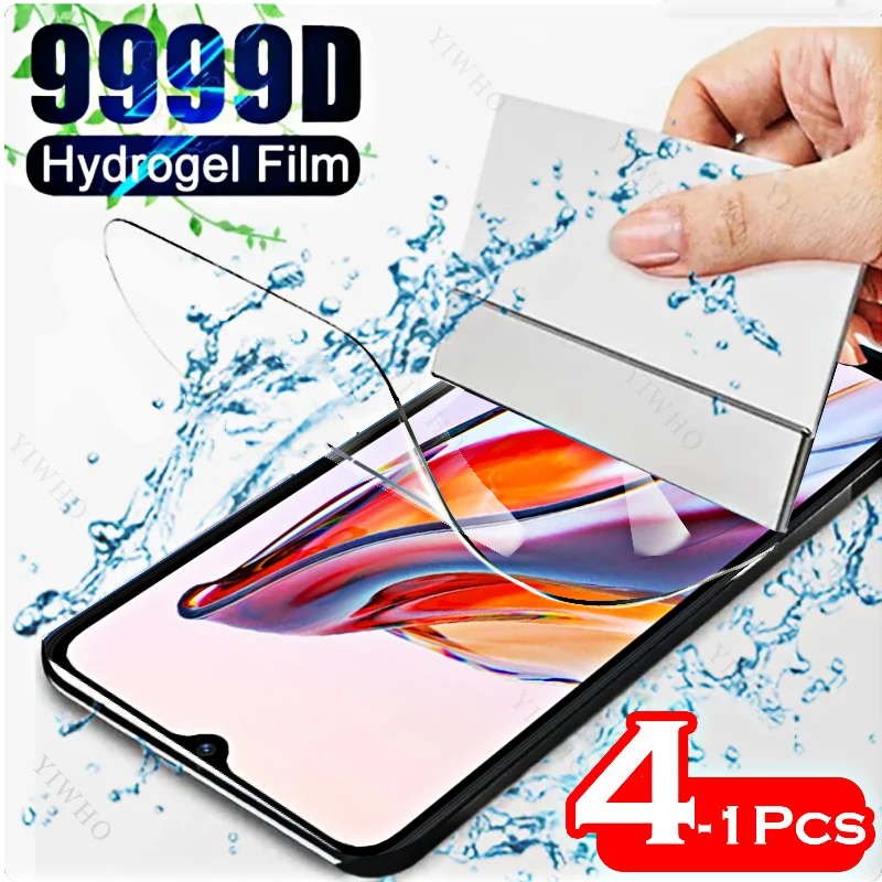 

4-1psc Front Cover Hydrogel Film for Xiaomi Redmi 12C 12 C A2 A 2 A2+ + A2Plus Plus Screen Protector Protective Transparent Film