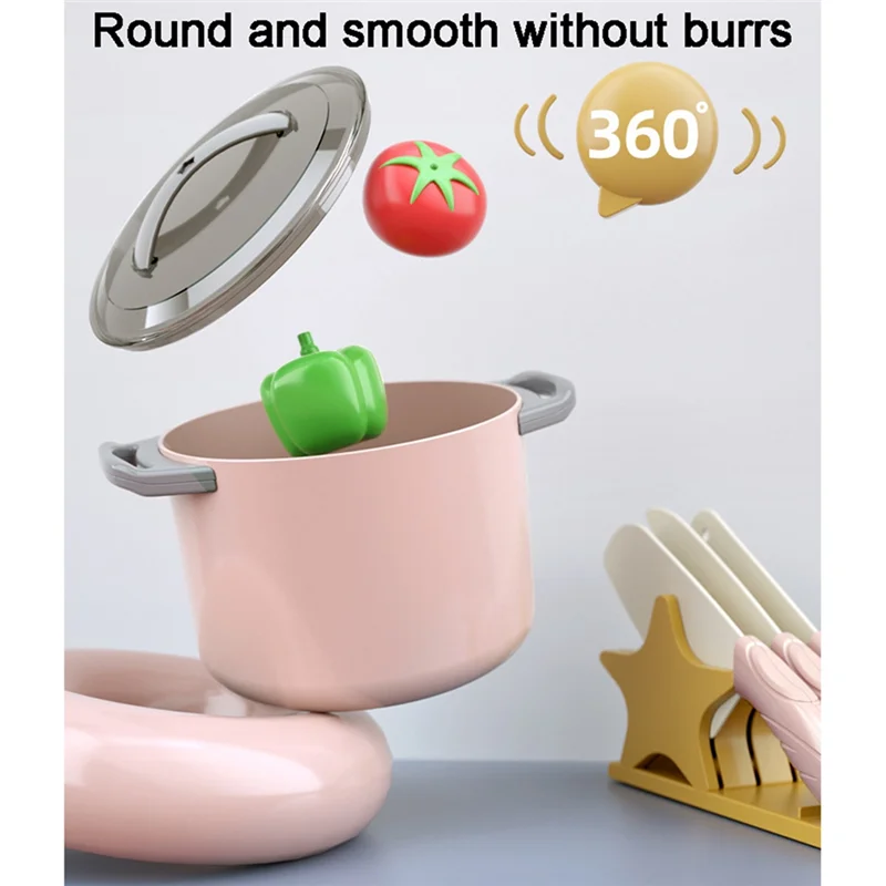 WJ-DIY Pretend Play Simulation Pretend Play House Cut Vegetable Cooking Game Set Child Enlightenment Fun Toy