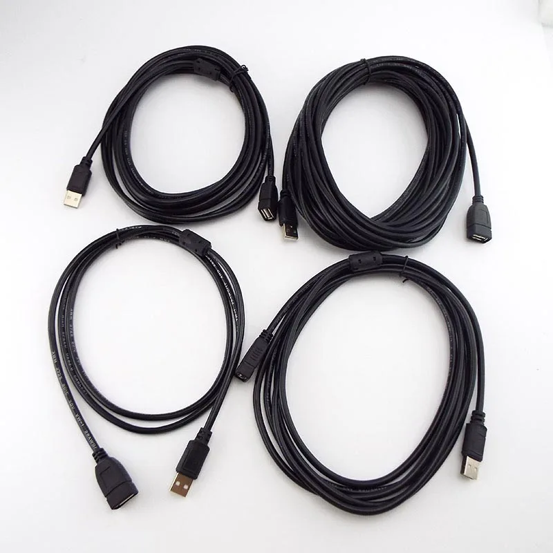 Description Picture 2 of item1.5M 5M 10M USB 2.0 Male To Female extension Cable A/F Extender Cord Wire Speed Data Extension Cable For PC Laptop Keyboard diy
