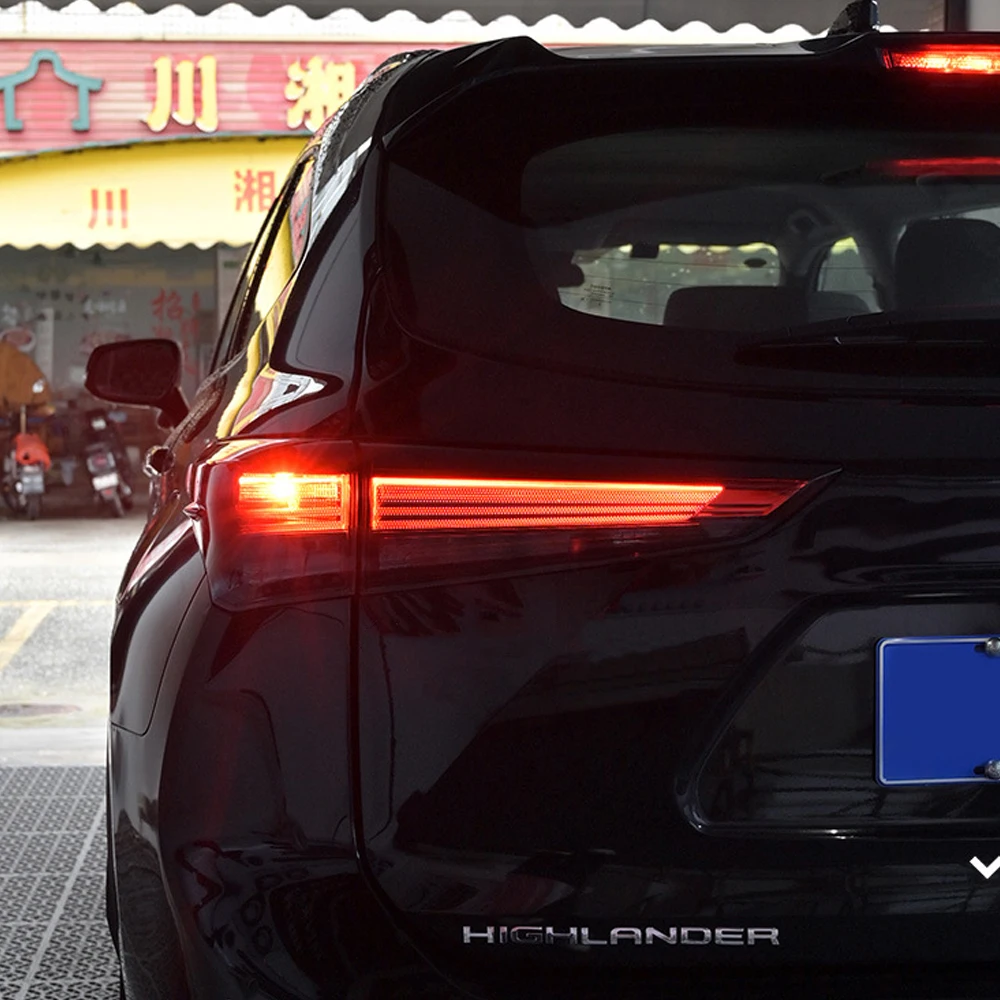 개조된 테일라이트 브레이크 충돌 방지 하이라이트 라이트 풀 브라이트 배선 하네스 토요타 22-25 하이랜더/크라운 클루거 차량용