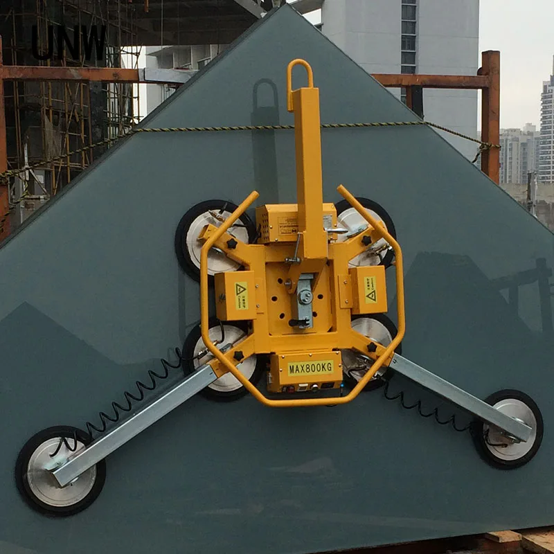 400kg 600Kg 800kg Glass Lift&ensp;Portable Suction Cup Glass X Shape Vacuum Lifter Crane for Carrying Machine