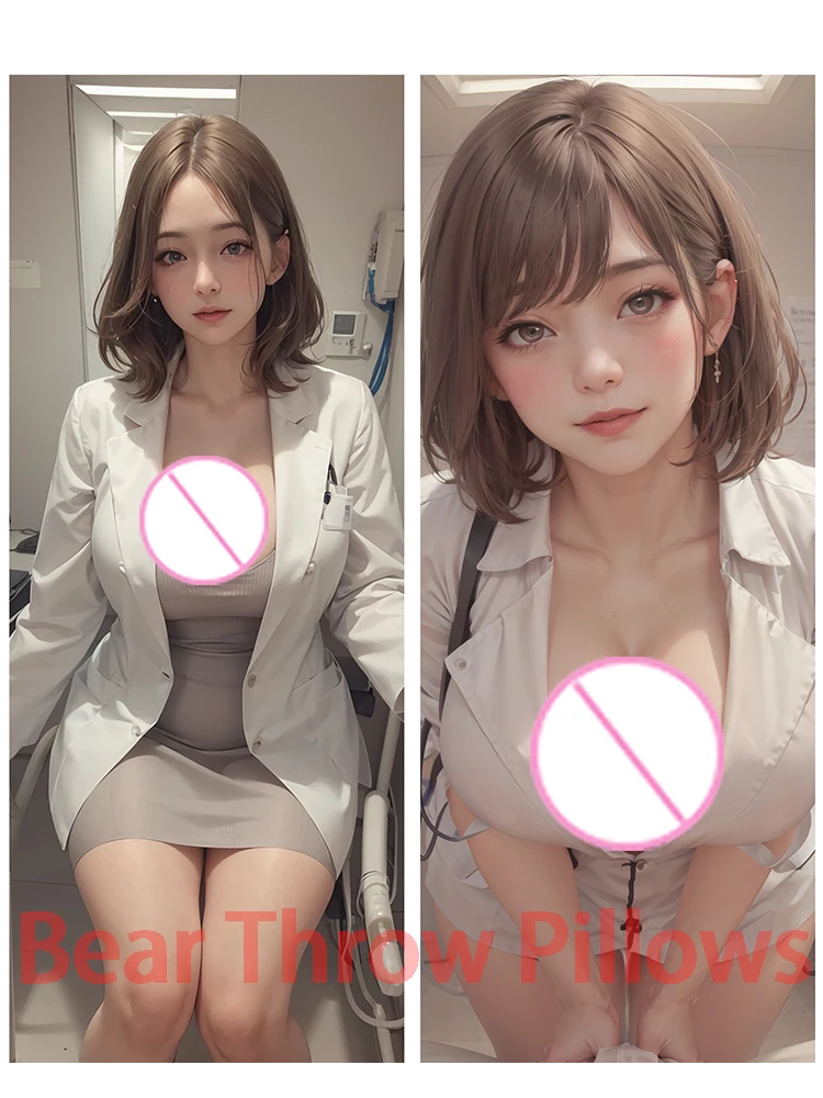 

Dakimakura anime дакимакура Аниме иллюстрация дакимакура с искусственным интеллектом большая грудь докторская двусторонняя печать наволочка для тела в натуральную величину Рождественское украшение подарок