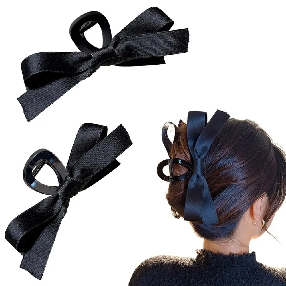 

Barrettes Bow Hair Claw Clip Nonslip Claws Clamps Hair Clips Grab Clip Big Bows Bow-knot Velvet Jaw Clips Women