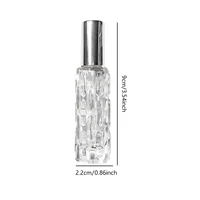 Bouteille de pulvérisation de parfum en verre de 10ml, tête de pulvérisation en aluminium, distributeur de parfum, bouteille vide à pression, 1 pièce 4