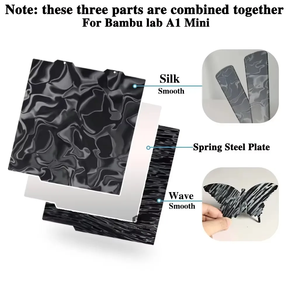 Enhanced Build Plate with Magnetic PEO Sheet and Spring Steel Pei Sheet - 184x184 by Juupine