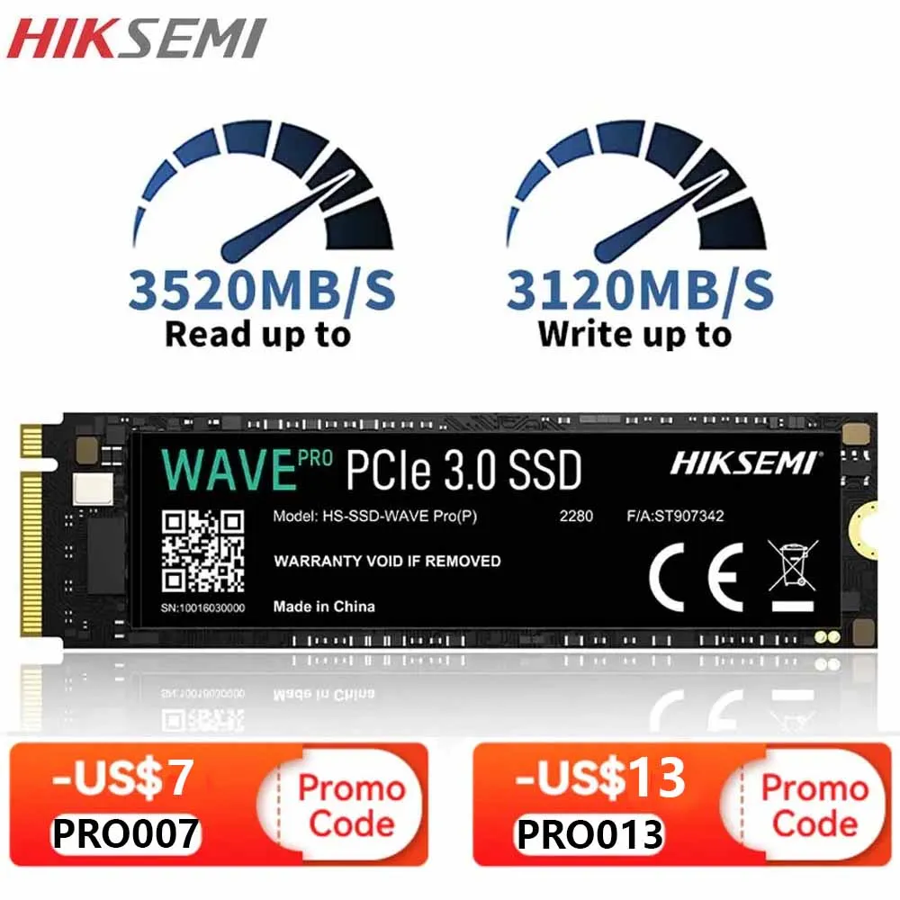 

HIKSEMI M2 Nvme SSD 256GB 512GB 1tb PRO Internal Solid State Drive 2TB SSD Hard Disk PRO M.2 2280 for Games laptop